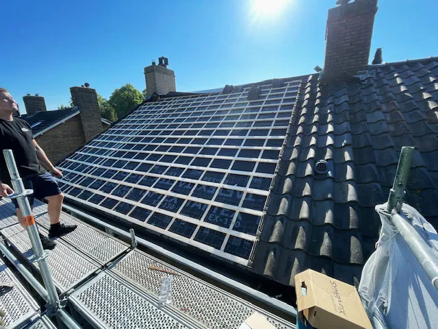 Daken en woningen in Heiloo, Noord-Holland